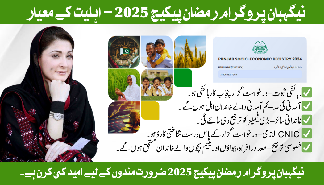 Eligibility Criteria for the Negahban Program Ramzan Package 2025